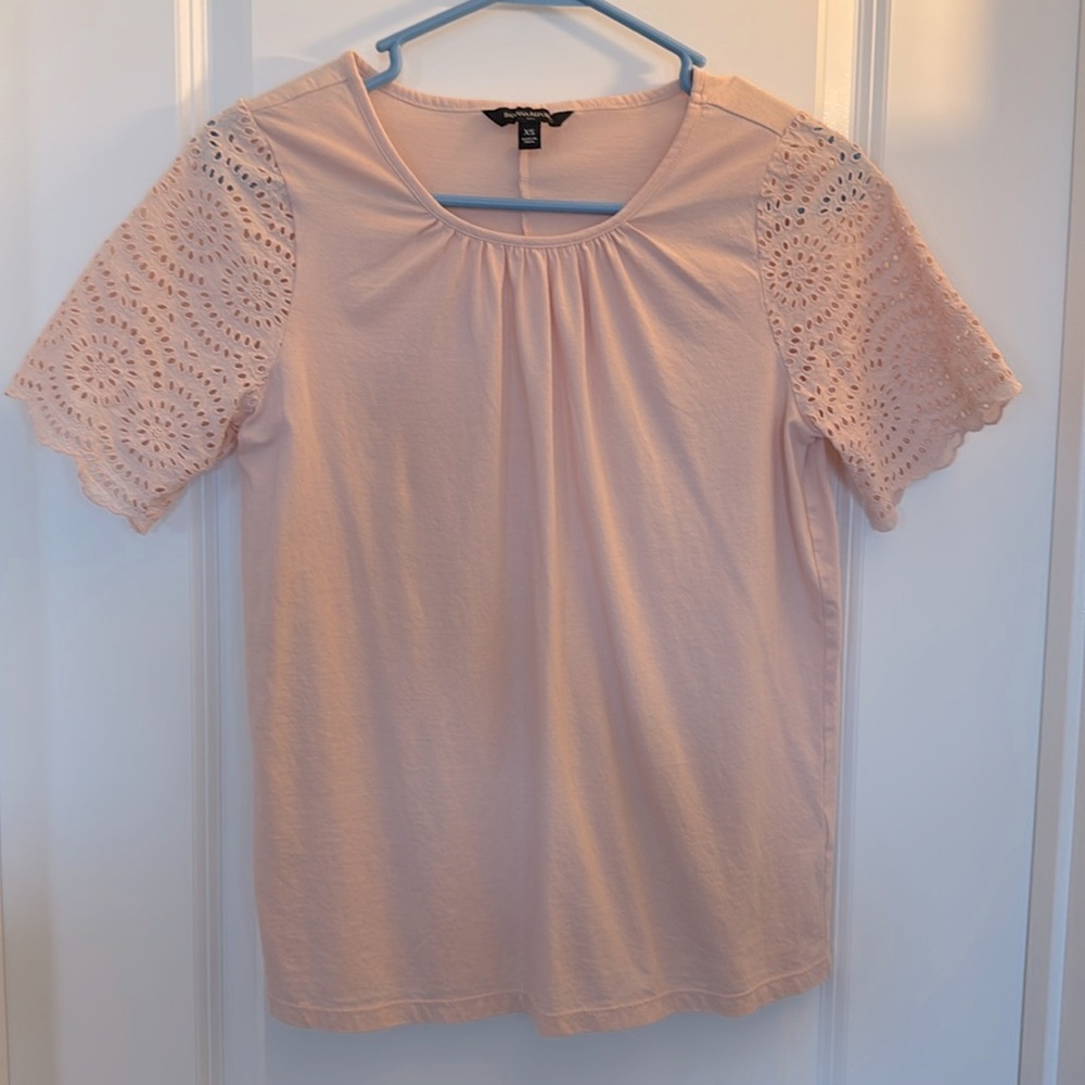 Banana Republic peach colored shirt